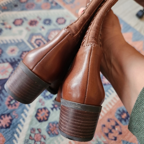 Vince Camuto Bendra Brown Leather Over-the-Knee Split Shaft Boots - Size… - Picture 15 of 15
